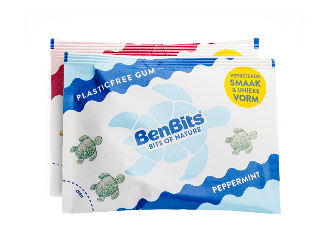 BenBits Kauwgom duo verpakking Salmiak & Peppermint