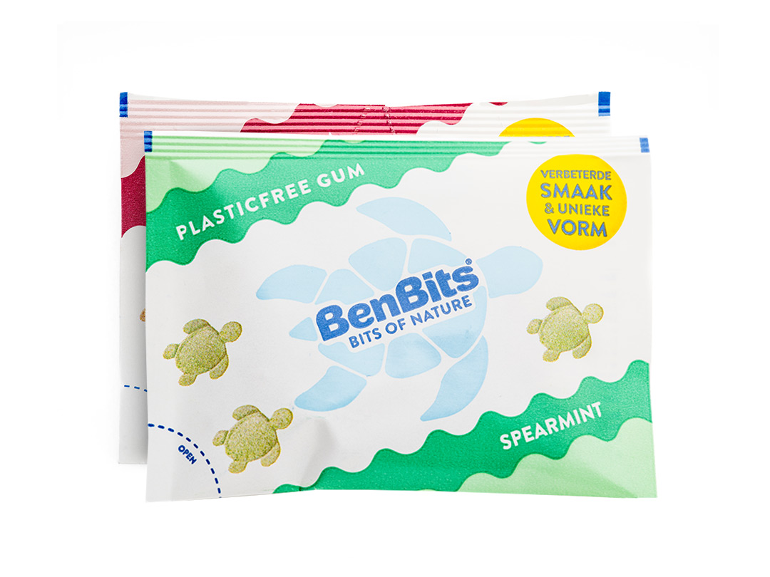 BenBits Kauwgom duo verpakking Salmiak & Spearmint