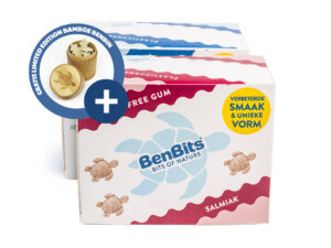 ACTIE: BenBits Plasticvrij Kauwgom Groot Pakket Combi Smooth Peppermint & Salmiak | 2x14 pack