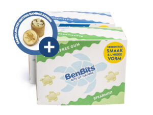 ACTIE: BenBits Plasticvrij Kauwgom Groot Pakket Combi Smooth Peppermint & Fresh Spearmint | 2x14 pack